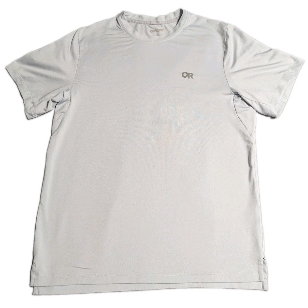 Outdoor Research ActiveIce Spectrum Sun T Shirt Mens Small Gray UPF Hiking